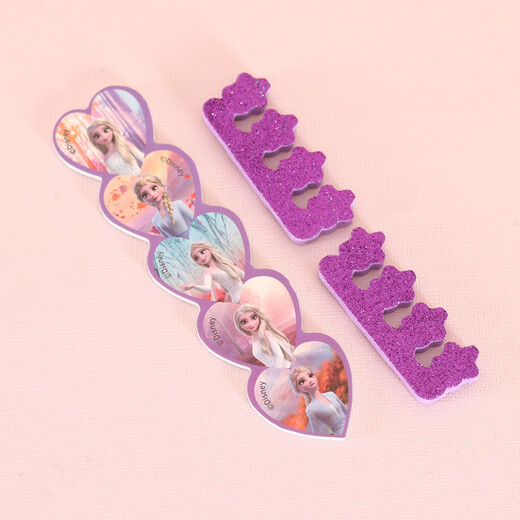 Disney Prinzessin Elsa Kinderkosmetik Süß, unmittelbar, reißbar, schälbar, leicht zu entfernen Kleines Geburtstagsgeschenkset [Eis und Schneestil] 12 Flaschen -Nagellackset