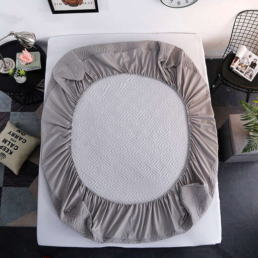 Forest Yayuan Fitted Sheet Home Textile Customized Cotton Fitted Sheet Single Piece Washable Thickened Cotton Simmons Protective Cover Customized Pure Cotton Mattress Cover Non-Slip Bed Cover Special-shaped Missing Corner Maze Gray Does Not Include Pillowcase 1000*2000