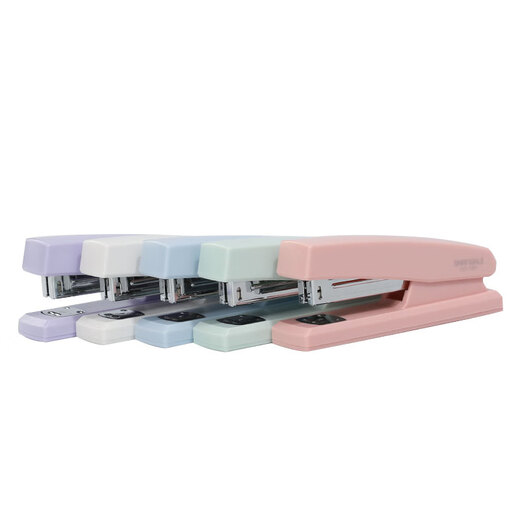 Shanghui stapler binding machine medium size 25 pages labor-saving heavy-duty large size 140 pages thickened standard office stapler for small students 1365 white 25 pages