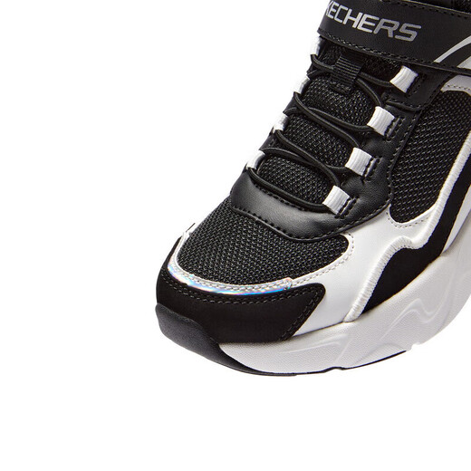 Skechers children's shoes warm girls casual dad shoes Velcro sneakers children's cotton shoes 302583L