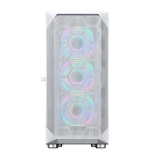 Wanjia 360 wassergekühltes Computergehäuse E-ATX ATX/MATX Motherboard Glasseite transparentes Hauptgehäuse 4090 lange Grafikkarte luftgekühltes Gehäuse Desktop Wanjia 360 weiß + 6 Yingcai fester Farblüfter