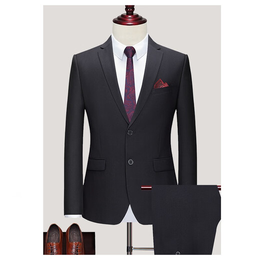 Mania костюм-кенгуру, мужской корейский тонкий маленький костюм, профессиональная официальная одежда для жениха, свадебное платье, деловой черный костюм-тройка, топ + брюки + рубашка 3XL