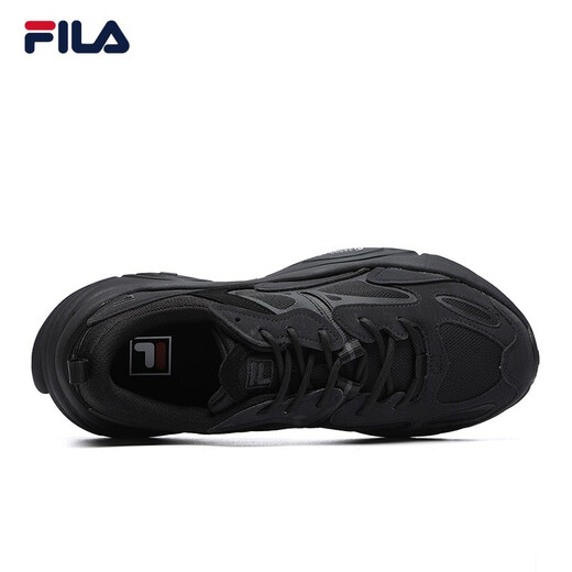 FILA men's shoes dad shoes Mars shoes retro running shoes autumn fashion casual sports shoes black-BK (second generation) 42
