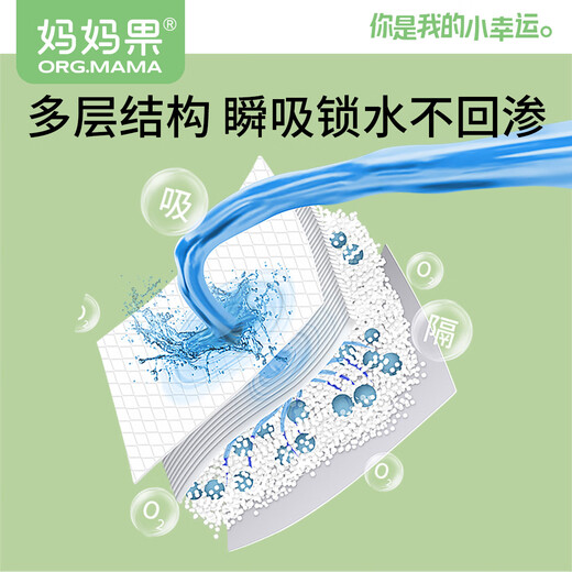 妈妈果（org.mama）婴儿一次性隔尿垫新生儿护理垫防水免洗床单隔夜透气宝宝尿片垫巾 1包【20片】35*45cm