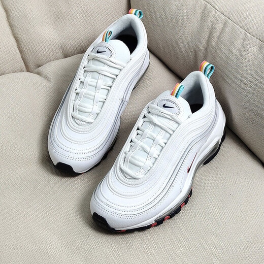 Nike (Nike) Frauenschuhe 2025 Neuer Sommer Air Max 97 Luftkissen Sport und lässige Laufschuhe DH1592 DH1592-100 White 36
