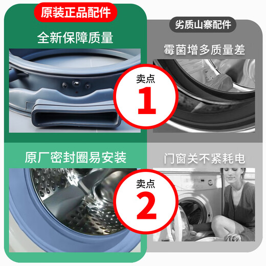 Huilide personnalisé 80-b12266 / gm / sn-bdx14756u1 / n adapté à la machine à laver Haier Porte de jonction de la machine à étalage n ° 3 601l
