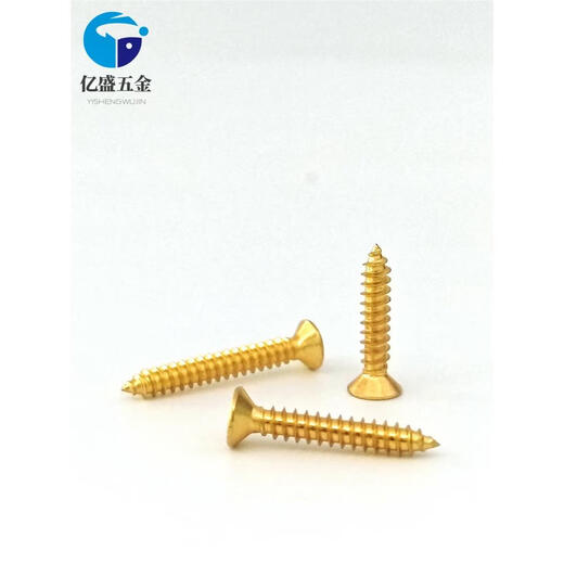 Pengju Golden 304 Edelstahlschraube Kreuzungsköpfe selbstklopfen ausgedehnt flacher Kopf Holzzahnschraube M2m3m4m5m6 m2*20200 Stücke
