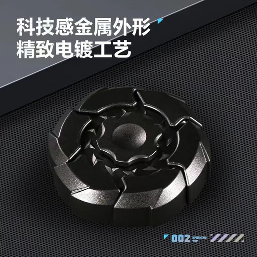 New Cool Explosive Armor Rotating Magnetic Fingertip Gyro Decompression Trendy Play Push Brand Children's Birthday Gift EDC Toy Technology Black Armor Creative Toys Small Gifts Work Decompression and Fishing Artifact