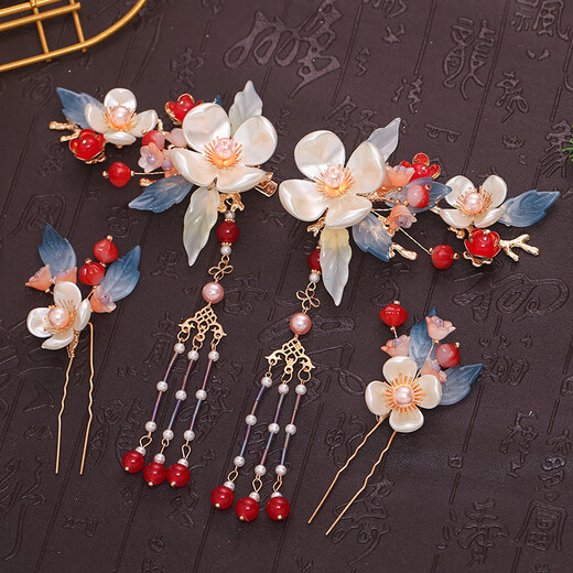 Meng Junchen Hair Crown Set Wei and Jin Ancient Style Hanfu Hair Accessories Long Tassel Hair Crown Hair Accessories Ancient Hanfu Tiara Style 1