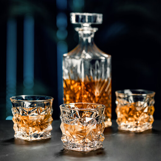 MUMU high-end whiskey wine glass set, lead-free glass wine bottle, household decanter, wineware and flask