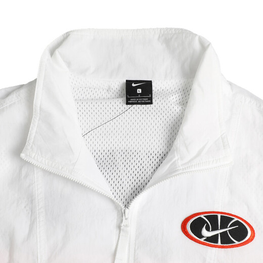 Nike (Nike) Veste masculine Spring and Automne Nouvelle-Fashion Sportswear Veste respirante confortable Top Contord Clothing CK2218-010 AV9756-100 / Blanc et Black Splicing XL