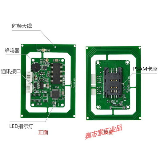 ISO15693 Multi-Protokoll-RFID-Funkfrequenzleser und Writer IC-Karten-Lesemodul NFC Reader mit PSAM-Kartenhalter Antenne Motherboard Integrated ISO14443APSAM-Kartenhalter Uartttl