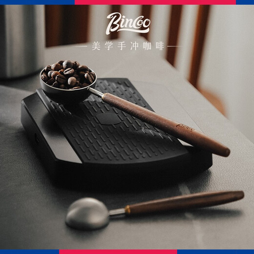 Bincoo walnut coffee bean spoon stainless steel coffee powder spoon fruit powder baking quantitative measuring spoon walnut handle measuring spoon - large size