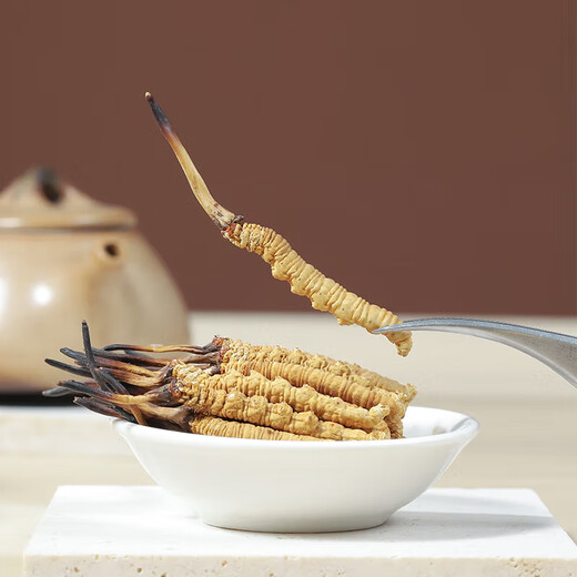 Yuanjiang grass Cordyceps sinensis high-altitude new dried cordyceps gift box delivery to leaders and elders 3 pieces/g 5 grams [source warming and supplement]