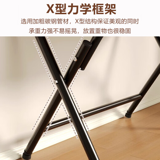 Zhuobo computer table folding table desk study table BZ20 walnut color 80*48cm