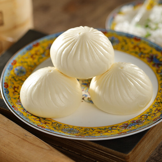 Yechun Food Sand Bun 300G*3 упаковки 18 штук янчжоу булочки свежие домашние куриные кости бамбуко