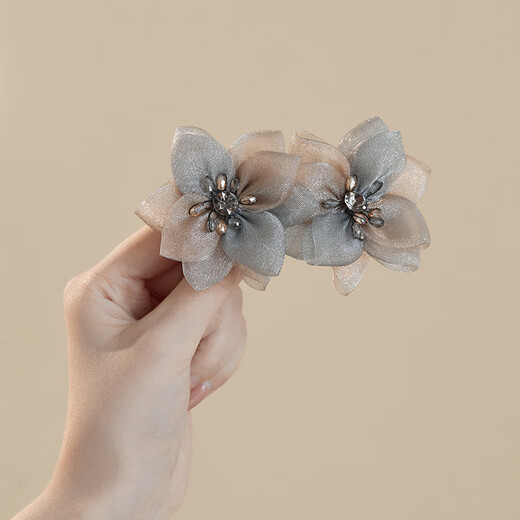 Chimera (Chimera) Tissu haut de gamme Clip de cheveux Robe de tête en arrière pour femmes Clip horizontal en queue de cheval Horizontal Clip Horizontal Festival Gift Femme Enseignant