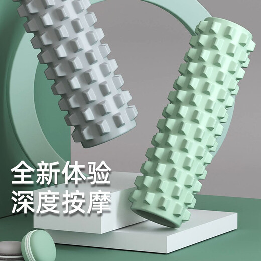 艾美仕（AiMeiShi）泡沫轴肌肉放松按摩轴健身瑜伽柱狼牙棒琅琊棒按摩轴45空心狼牙粉