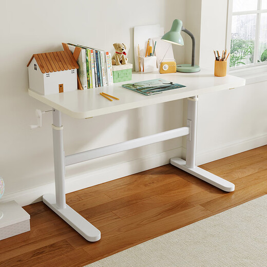 Домашняя домашняя учебная стола Lin's Liftable Desk Computer Desk Начальная школа Студент Студент LS690V1 Стол 1,2 м+ книжные полки