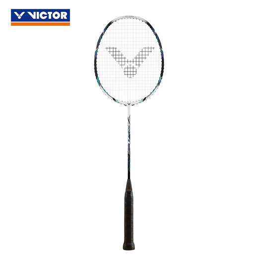 Victor Victor Badminton Racket TK220H-II zweite Generation Full Carbon Ein-Port-Fortgeschrittene und defensives mittleres suspendiertes Griff TK220H-iia Rauch weiß [3U]
