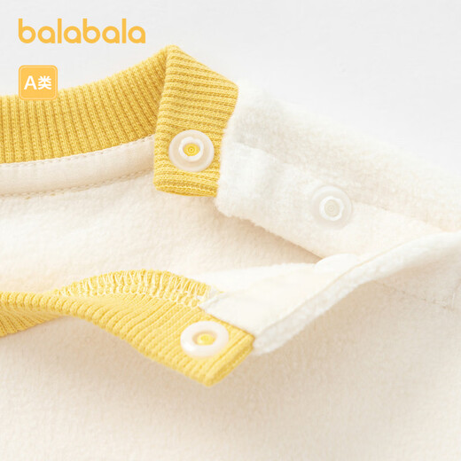 Balabala baby going out onesie newborn baby hoodie winter clothing Beibei velvet 208424120204