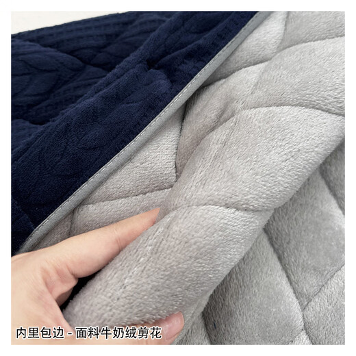 Suiyue pajamas men's winter thickened velvet dad's three-layer cotton jacket coral velvet warm home clothing set for middle-aged and elderly people N9930 blue M milk velvet upgraded thickened 2XL code (140-165 Jin [Jin equals 0.5 kg])