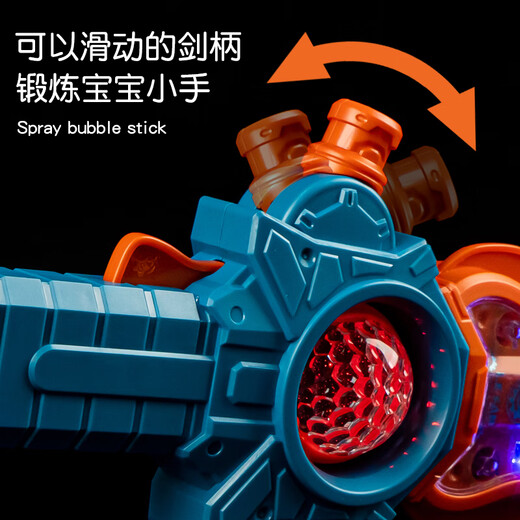 Smart Little Expert Sword juguete para niños Espada para niños Sword para bebés Cambio de plástico Luminoso Cambio de plástico y Light Ligero Gran Holy Sword Boy [Azul] Sound de engranaje fresco y espada ligera 9710 Conjunto de carga 3 Secciones No. 5 + destornillador
