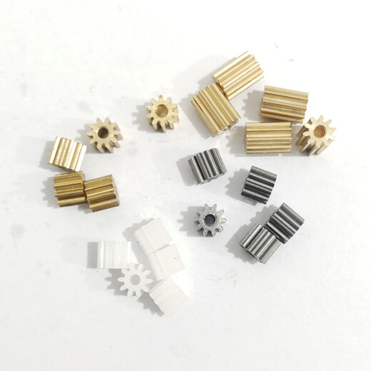 Flat 0.5 mold 8 teeth 9 teeth 10 teeth 11 teeth close fitting plastic nylon carbon steel brass precision cylindrical small module gear plastic 8 tooth hole 1.5
