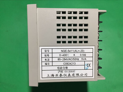 NGE-5411上海亚泰仪表温控器NGE-5000 5421 5021 5412 5012正 侧面型号NGE-5411WG-1 E 40