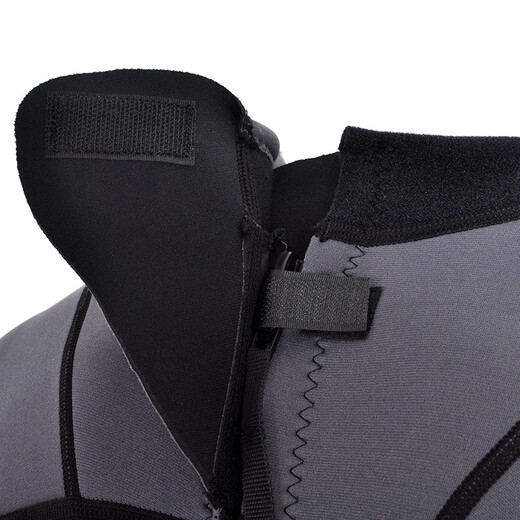 Yon Sub Wetsuit Couple Wetsuit Men and Women One-piece Warm 3mm Winter Swimming Long Sleeve Short Sleeve Swimsuit Deep Diving Surfing Black Gray (Short Sleeve) M