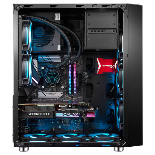 SAMA Turbine Hurricane Edition Glass Side Transparent Computer Main Case Rear 240 Water Cooling Positions/Tall Tower 8 Slots/Supports E-ATX Motherboard/Front Panel Hollow (Direct Delivery from the Factory)