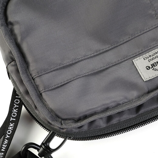 msquare travel aesthetic passport bag air ticket passport storage travel multi-functional document bag anti-theft halter cross-shoulder small bag black