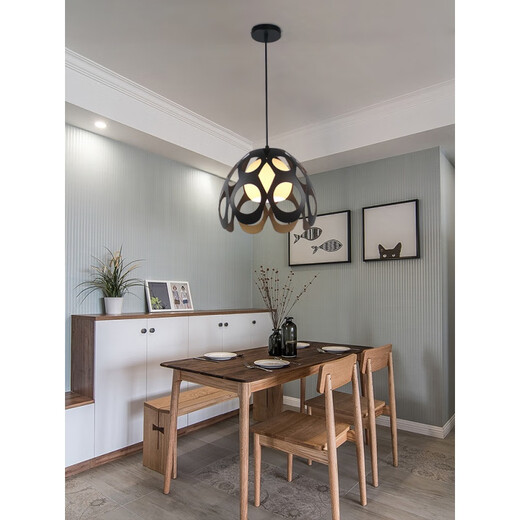 Domain modern simple stair chandeliers living room restaurant aisle hotel bar creative lamp industrial style personalized lighting 25CM white cover black frame