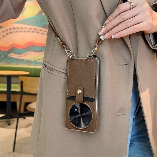 Convient pour Huawei Mate40 Boîte de téléphone mobile Sac de carte intégrée haut de gamme Lanyard Mate40pro Électroplaste de protection anti-automne Caxe rose + sac carton + Lanyard Crossbody