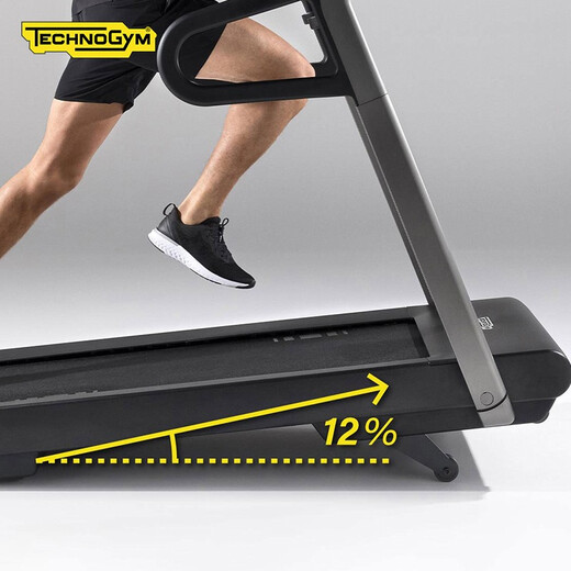 Technogym will ship at the end of February Technogym small indoor light treadmill gym fitness equipment myrun dark gray