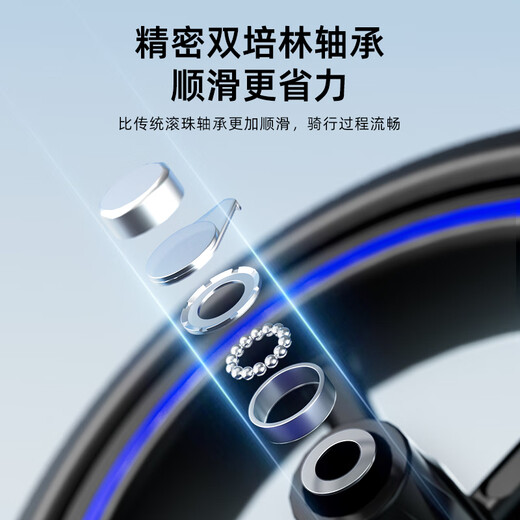 伊贝智平衡车儿童1-3-6岁2至3岁2-5-6-12岁宝宝滑步车无脚踏小孩自行车 12寸克莱因白-推荐身高85-120cm 镁合金一体车架充气轮