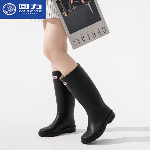 回力雨鞋女新款时尚户外中高筒防水雨靴水鞋防滑耐磨套鞋胶鞋 薄荷绿色 38