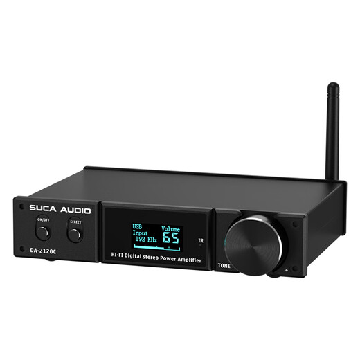 SUCA AUDIO声优创2120C多功能蓝牙5.0数字HIFI解码功放USB电脑120W大功率发烧级功放机 黑色