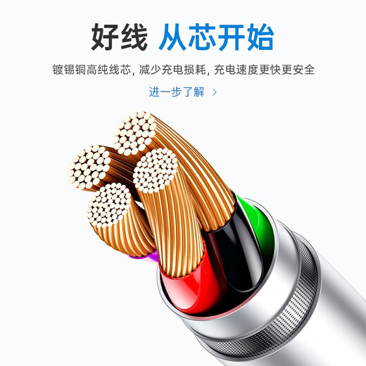 Original adapted Apple charging cable usb data cable fast charge iphone678plus xr11 121314 original USB fast charge 1 meter apple data cable