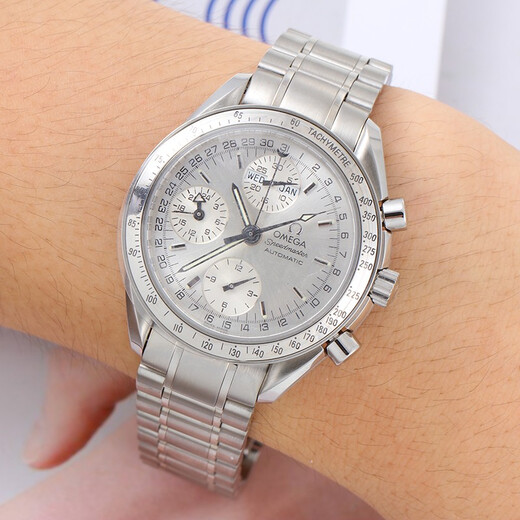 [SEGUNDA 95 NUEVO] OMEGA OMEGA SPEECHERME SERIE AUTOMÁTICO MECHANICAL Men's Watch 3523.30.00 Silver Grey Set Full Set