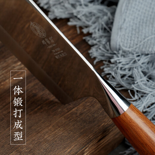 邓家刀 锻打9铬18钼钒钢菜刀夹钢家用切片刀刀具女士厨师大足龙水专用刀 9080切片+9215砍骨刀+3004多用刀