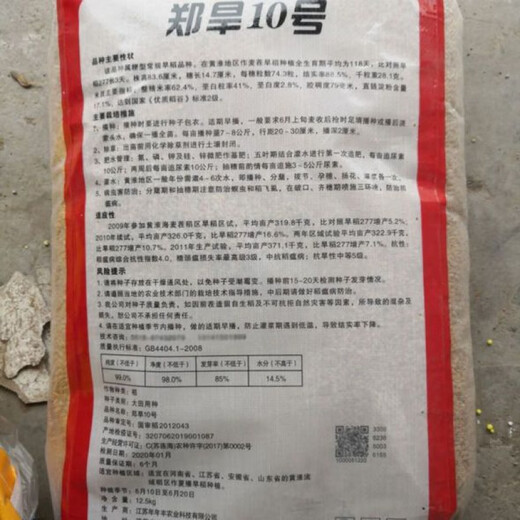 旱稻种子 郑旱10号 亩产千斤 籼稻 洛稻998 稻谷直播稻常规稻种子 郑旱十号500克