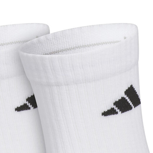 Adidas men and women socks 2025 autumn casual training triple pairs running mid-tube elastic breathable sports socks JC9273 JC9273/white/triple pairs/main recommendation L