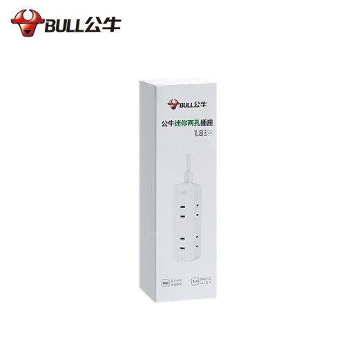 公牛（BULL）新国标插座/插线板/插排/排插/接线板/拖线板 GN-A140 4位无开关全长1.8米