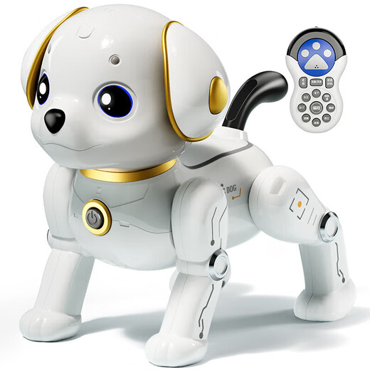 Sodi Perro robot inteligente Juguete para niños Programación para niños Truco Robot de control remoto Educación temprana Bebé Regalo de cumpleaños Control de voz táctil-Programación-Control remoto Perro robot