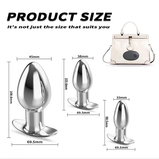 Vertrauliche Lieferung von Hinterhof-Metall-Vibrations-Analplug, kabelloser Fernbedienung, magnetischer Aufladung, Hinterhof-Plug, Sexspielzeug, Outdoor-Ankermodell – Siebenband-Sexspielzeug mit starkem Schock in Größe M für Paare