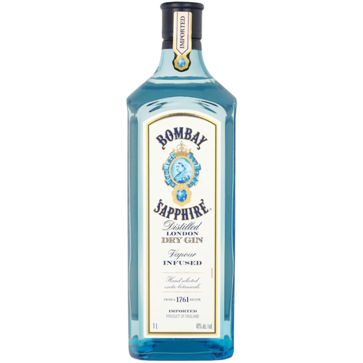 孟买蓝宝石（Bombay） 洋酒 金酒 杜松子酒 琴酒 1000ml