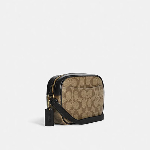 
CoaCH (COACH) Official Authorization Casual Simple Women's One-Shoulder Crossbody Bag Valentine's Day Gift Khaki with Black C9926IMCBI