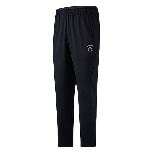 Macondo (macondo) running knitted velvet trousers 7th generation autumn and winter warm and can hold mobile phone running training moisture-wicking sports pants black-men 3XL men's style