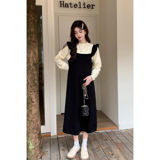 Shiliang Maternity Wear Осеннее платье свитер 2025 Новый модный костюм модная юбка Большого размера весенняя картинка 2xl